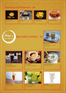 Maya's Bistro Dine In Menu Page 5